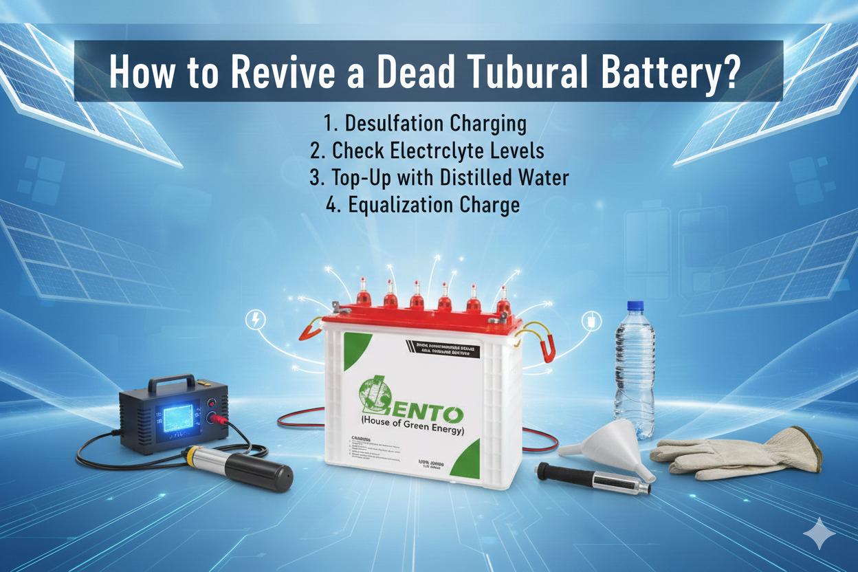 How to revive a Dead Tubular Battery?